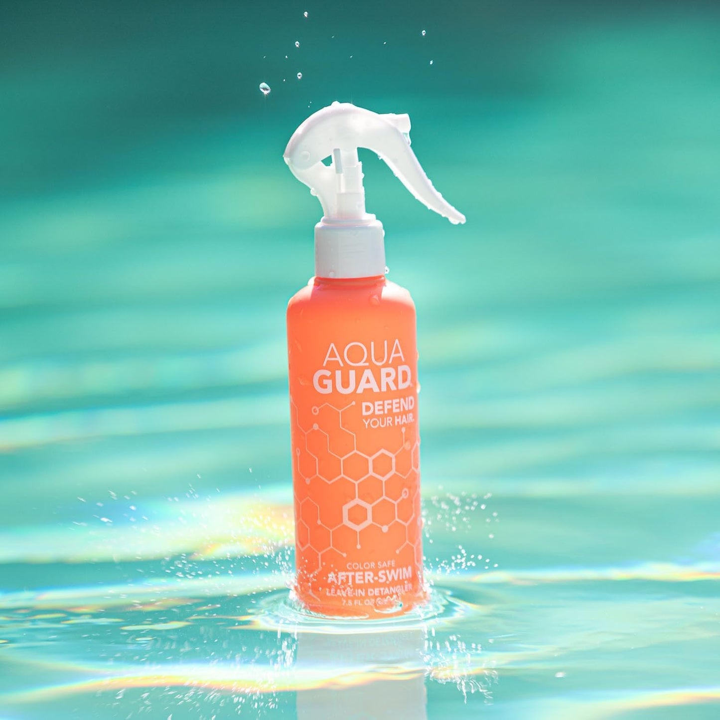 AquaGuard After-Swim UV Leave-In Detangler - Smoothes, Softens & Protects Hair From the Sun - Paraben & Gluten Free, Vegan, Color Safe, Leaping Bunny Certified (1-pack)