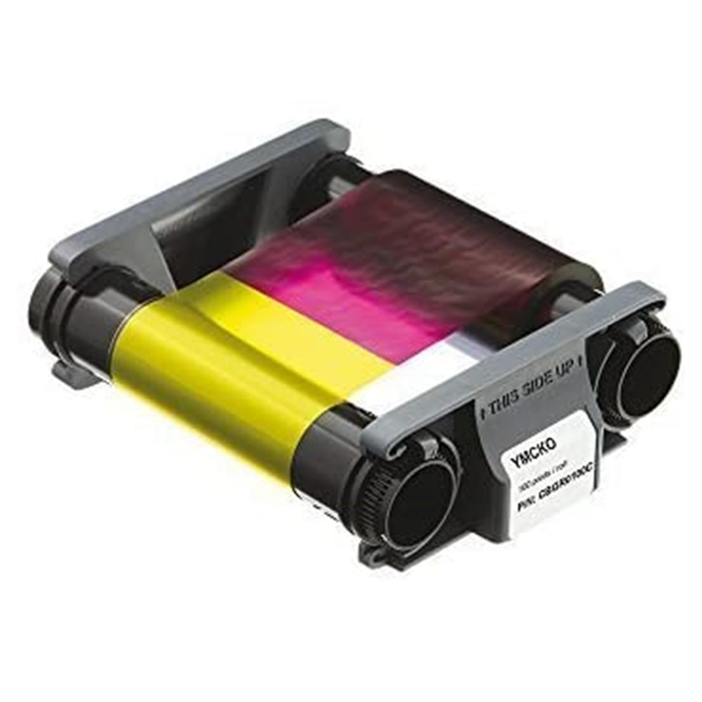 CBGR0100C YMCKO Ribbon Tape Compatible for Evolis Badgy 100 Badgy 200 Printers 100 Images