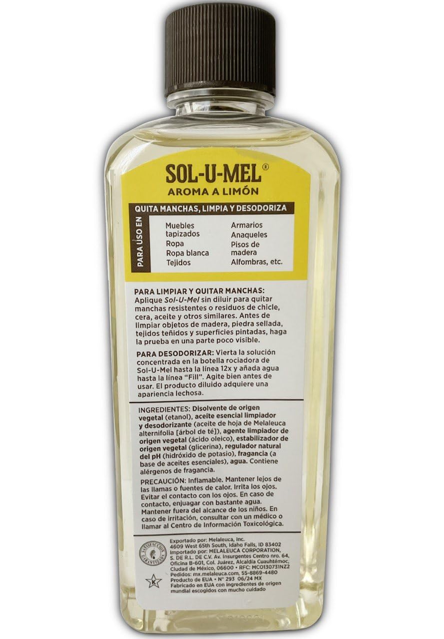 Sol-U-Mel 3-in-1 Cleaner Lemon 8oz