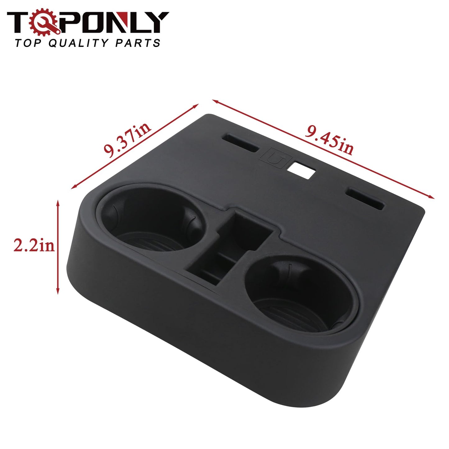 TQPONLY Center Console Floor Cup Holder Insert Fitment 2015-2020 Ford F150 F250 F350 F450 Super Duty Truck Accessories Jump Seat Cup Holder