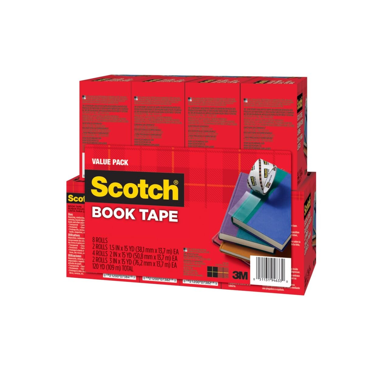 Scotch® Book Tape Value Pack 845-VP