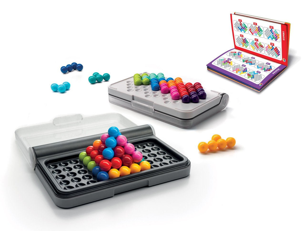 SmartGames - IQ-Puzzle-Pro - Educational Brainstorming - Multi-Level Strategy Game and Skill Building - Logic and Thinking Game - 6 Years + - 1 Player - Multilanguage - 518587.