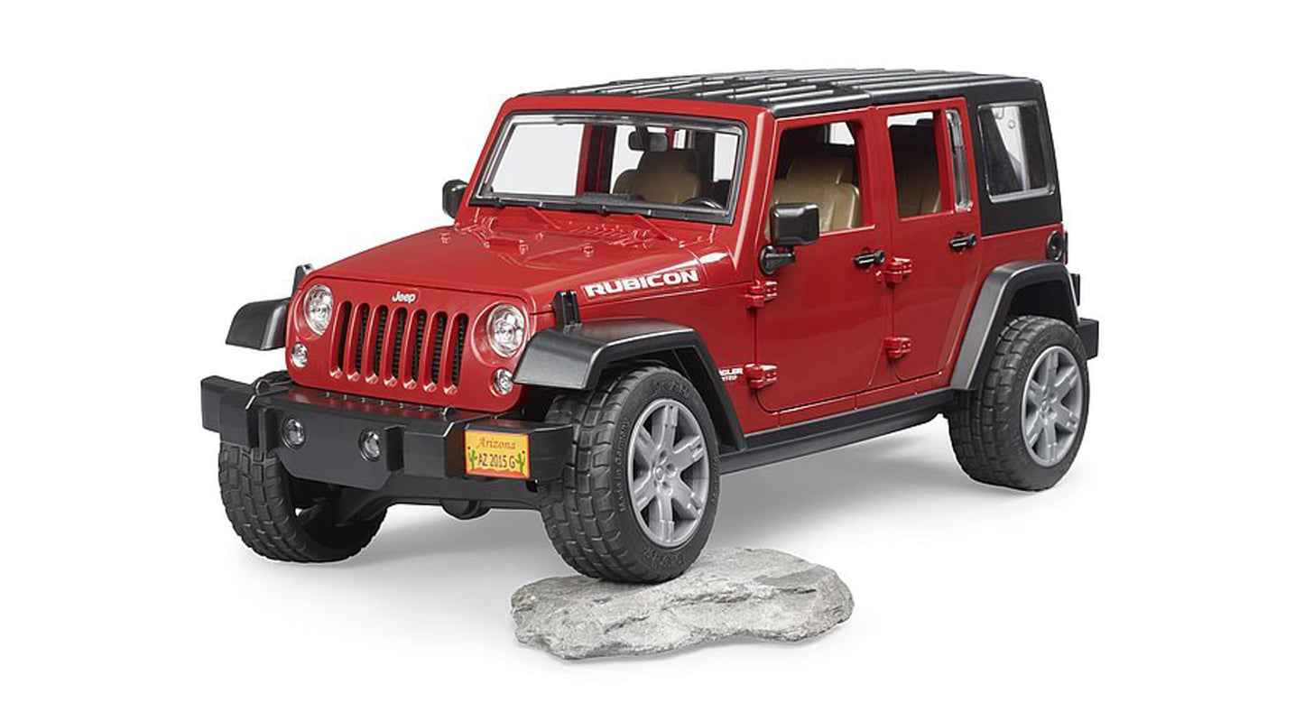Bruder 02525 Jeep Wrangler Unlimited Rubicon, Red