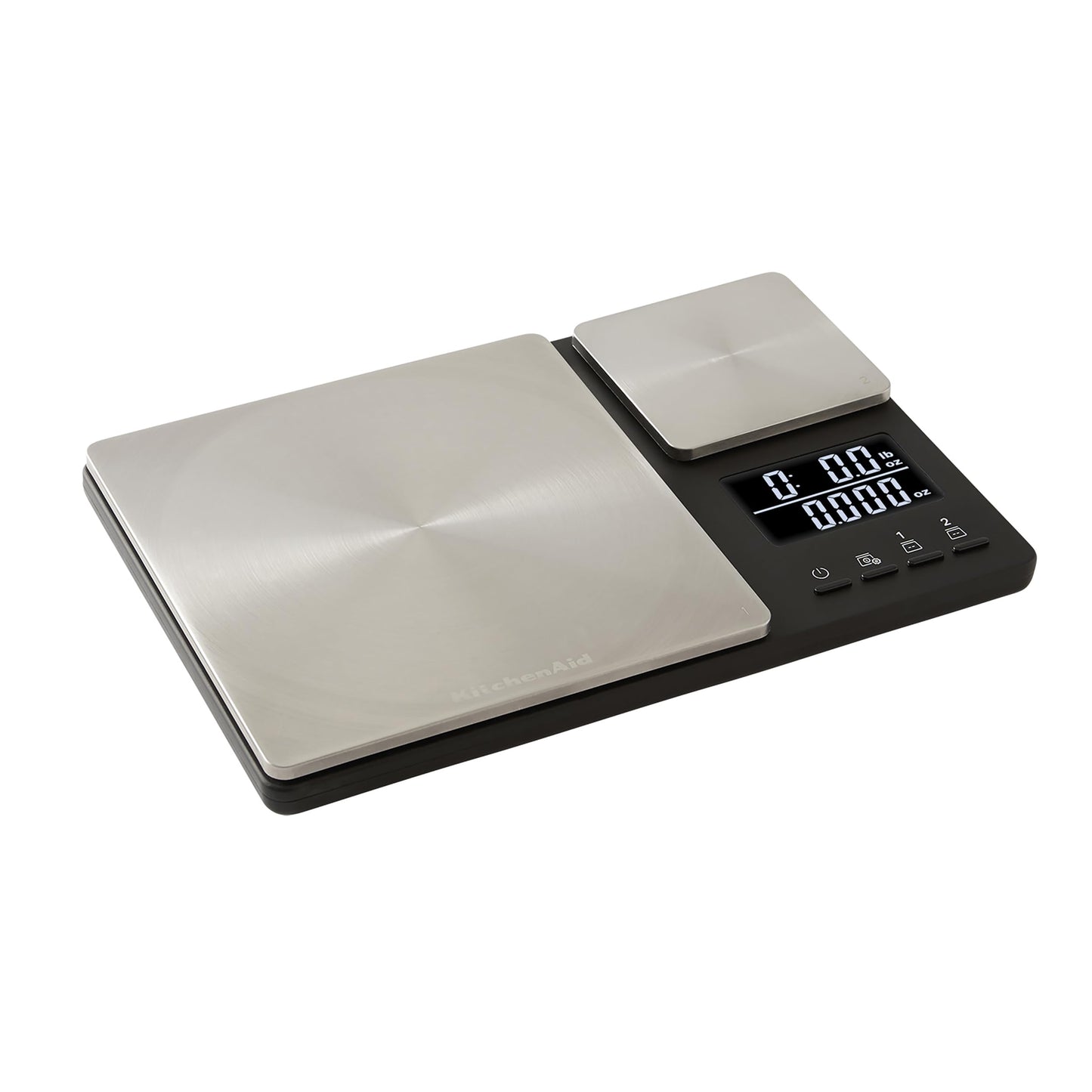 KitchenAid - Digital Kitchen Scale, Dual Platform 11 lb Capacity Food Scale for Baking & Cooking, Precision Weight Scale with Easy Read Display & Compact Durable Design (Black)