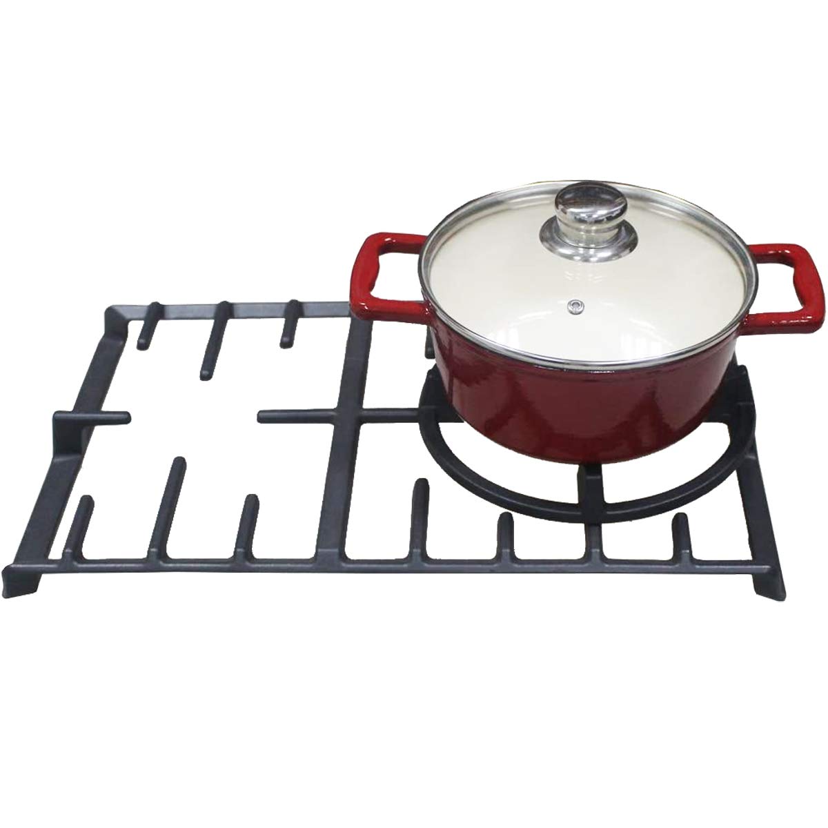 Utheer Cast Iron Wok Support Ring Gas Stove Burner Grate, Universal Non Wok Ring for kitchen Samsung, GE, Frigidaire, Whirlpool, KitchenAid Etc, Gas Stove Accessories, 9 Inch
