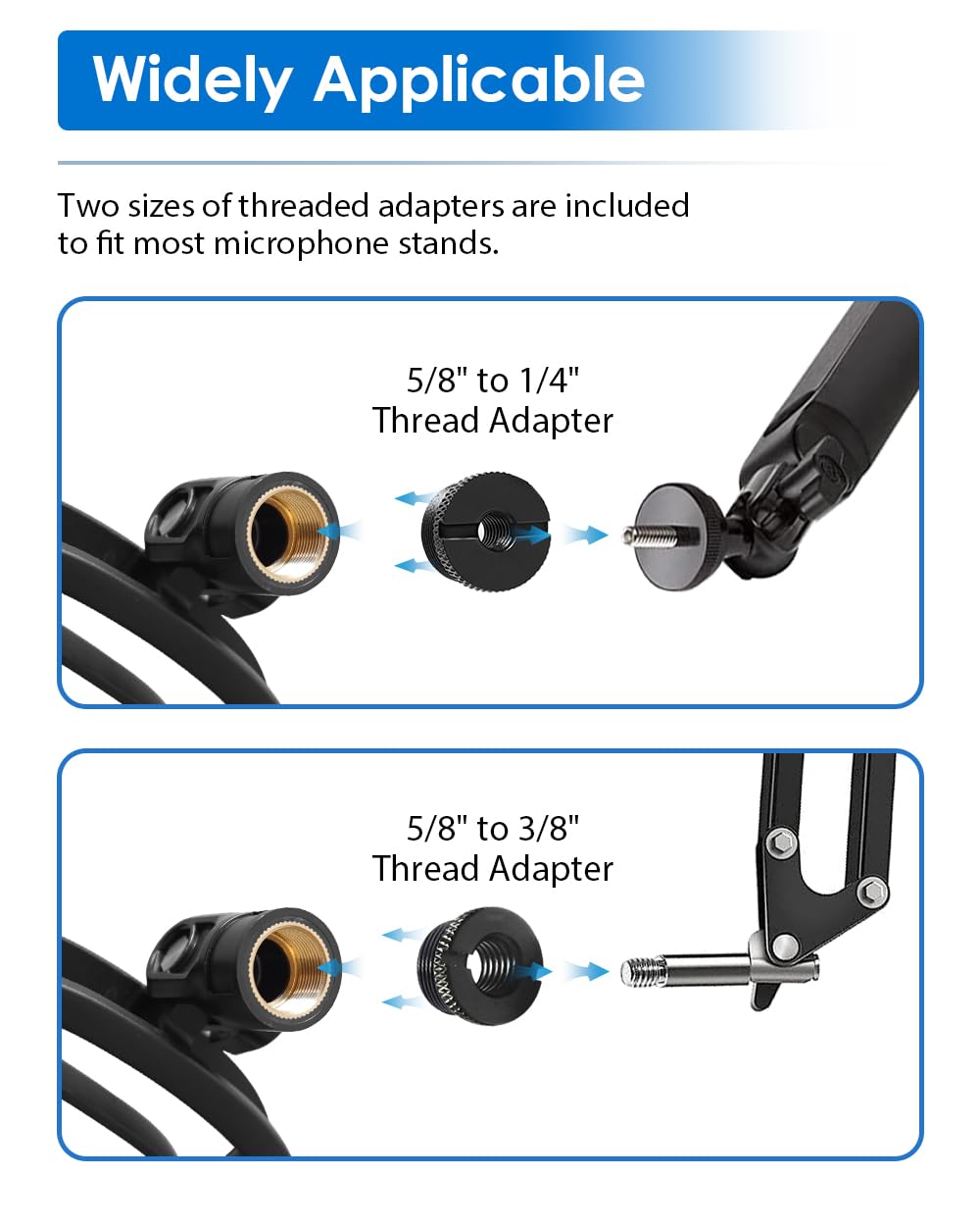 Wave Shock Mount, [Custom Built for Wave Mic] Anti-Vibration Suspension Shock Mount Holder Clip Compatible with Elgato Wave:1 and Wave:3 Microphones