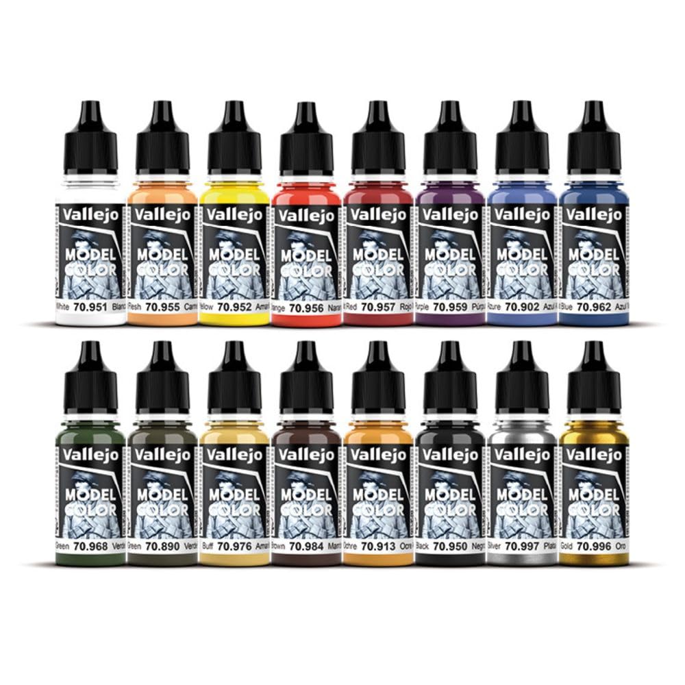 Vallejo Basic USA Colors Paint Set, 17ml