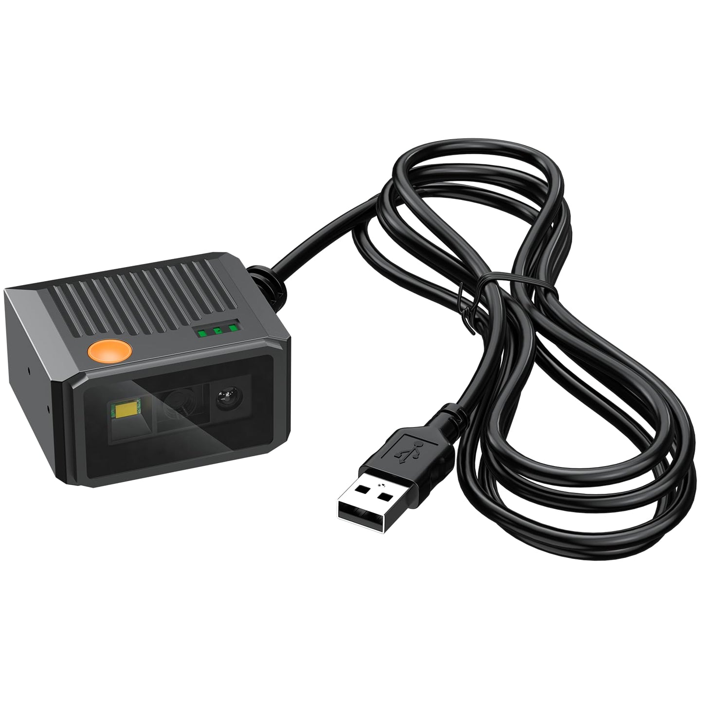 Symcode 2D Barcode Scanner - Fixed Mount, Ultra-Rugged Metal Cover, Auto Sensing 1D 2D QR Code Scanner