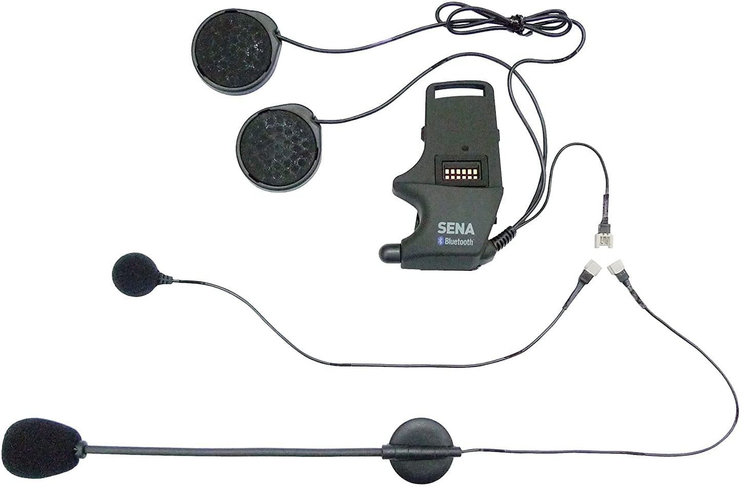 Sena SMH-A0302 Helmet Clamp Kit with Boom and Wired Microphones for SMH10 Bluetooth Headset, Black