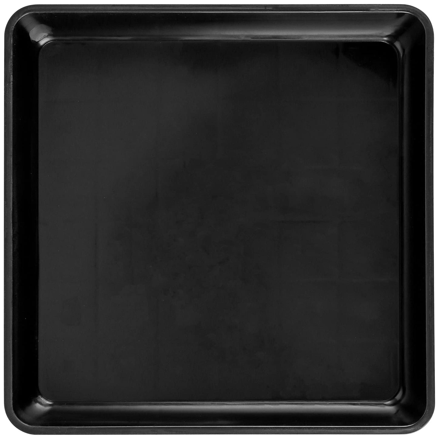 JOIKIT 10 PCS 11 x 11 Inch Square Plant Saucer, Plastic Plant Saucer Drip Tray, Square Flower Pot Tray for Indoors and Outdoor Plant Pots, 1.5 Inch Deep, Black