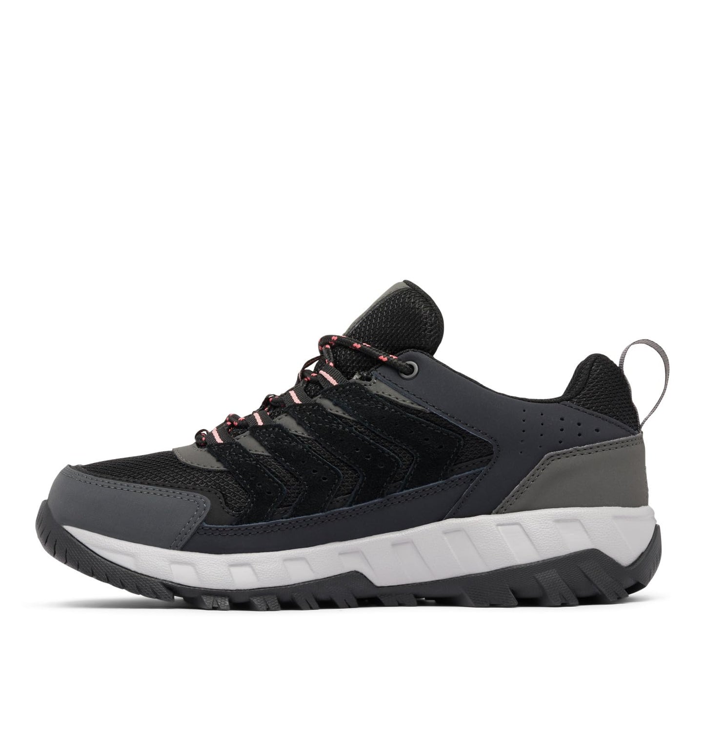 Columbia Women's Strata Trail Low Waterproof, Black/Juicy, 5.5