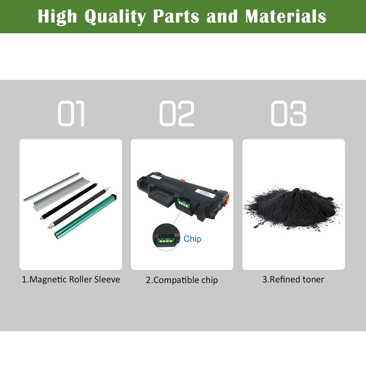 Compatible Toner Cartridge 3260 3215 106R02777 High Yield 3000 Pages Replacement for Xerox Phaser 3052 3260 3260di 3260dni, Xerox WorkCentre 3215 3215ni 3225 3225dni Printers GREENPRINT (1*Black)