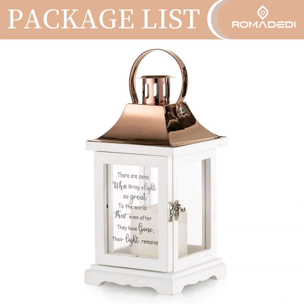Memorial Lantern Sympathy Gift for Loss of Loved One: Memorial Gifts for Loss of Mother Mom Father Dad Husband Son Grandma Sister Brother Thoughtful Funeral Rememberance Condolence Bereavement