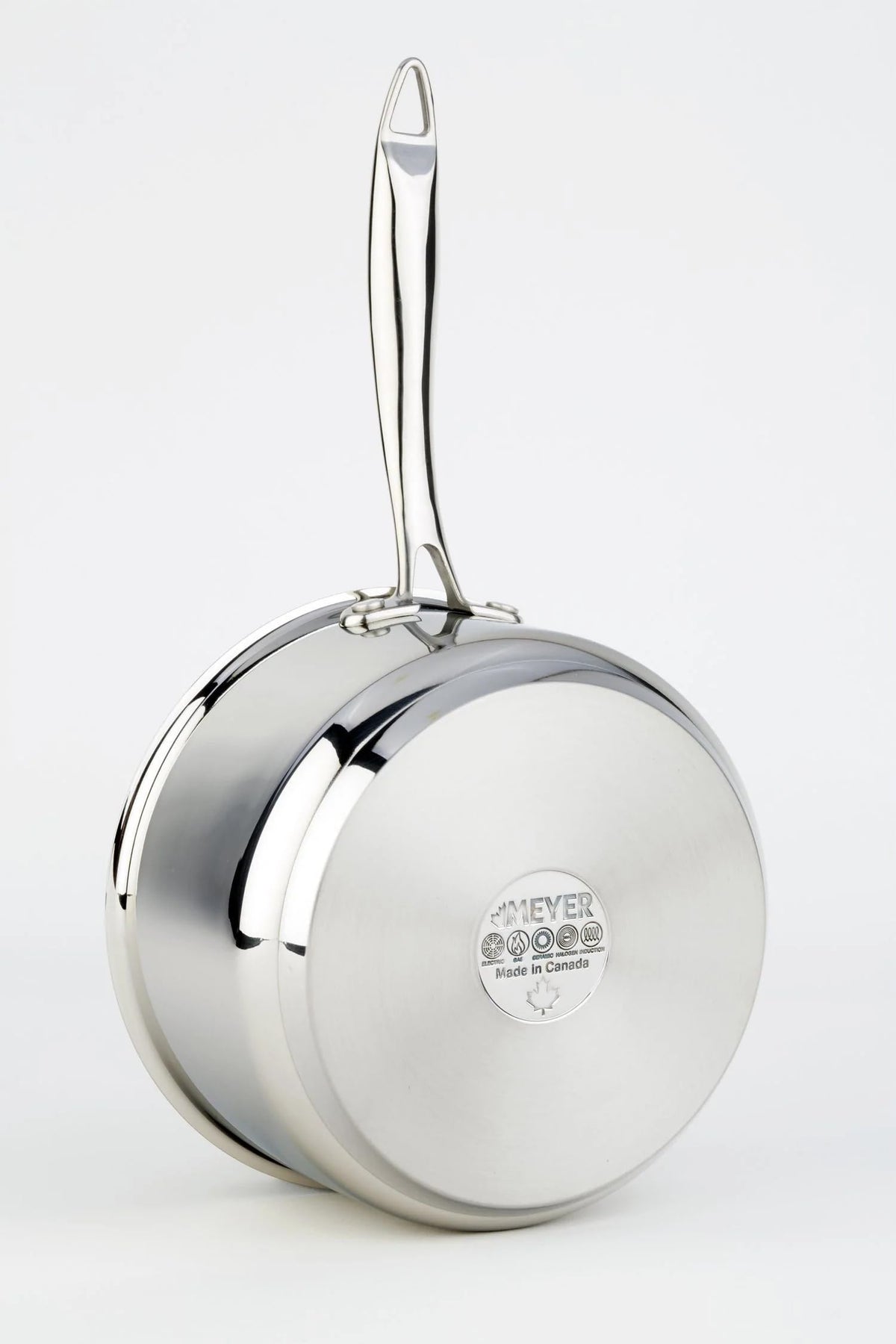 Meyer Accolade Stainless Steel 3L Saucepan with Cover, Made in Canada, Silver