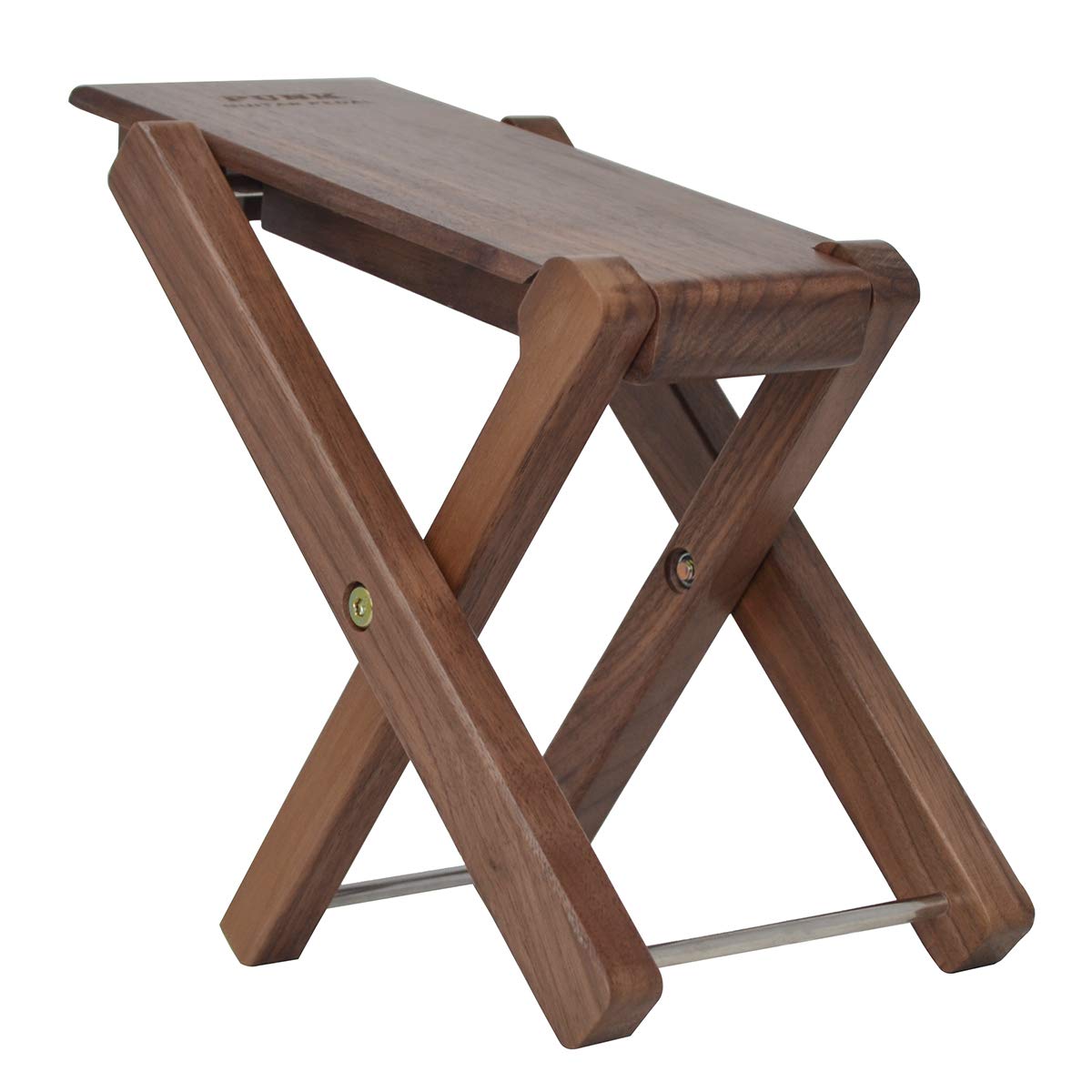 Guitar Foot Stool Black Walnut Solid Wood Guitar Pedal Guitar Foot Rest Stool Pedal 4-Level Adjustable Folding Wood Footstool Pedal