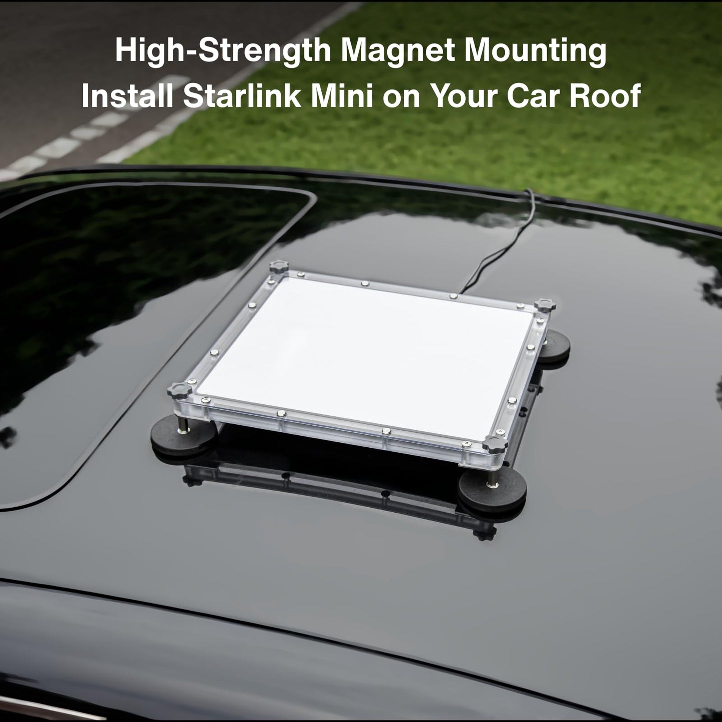 Steinwhale Protective Case with Magnets for Starlink Mini - Car Mount Accessories Roof Mount Kit, for Car Roof & Interior Glass RV Truck Travel Trailer