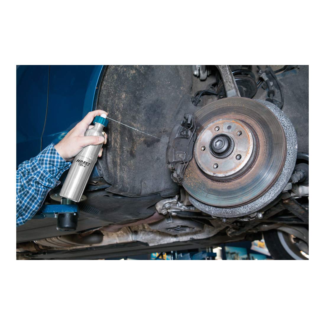 HAZET Spray Bottle 199-4 I Including Long Jet Nozzle and Short Spray Nozzle, for Spray Mist and spot Jet I Refillable for Brake Cleaner or Rust Remover