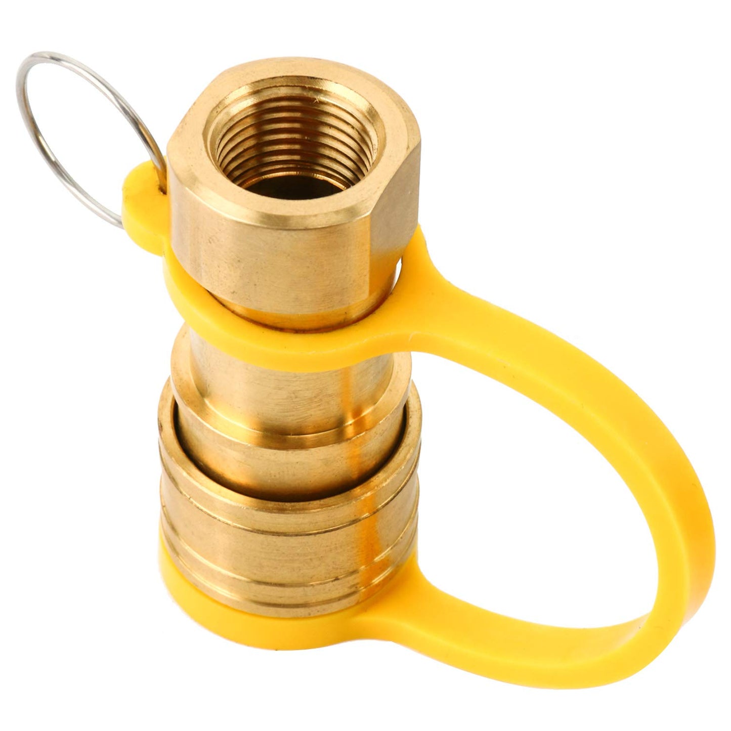 12 Feet 3/8 inch ID Natural Gas Grill Hose with 3/8" Male Flare Quick Connect/Disconnect - 3/8inch Female Flare Adapter for Outdoor NG/Propane Appliance - CSA Certified