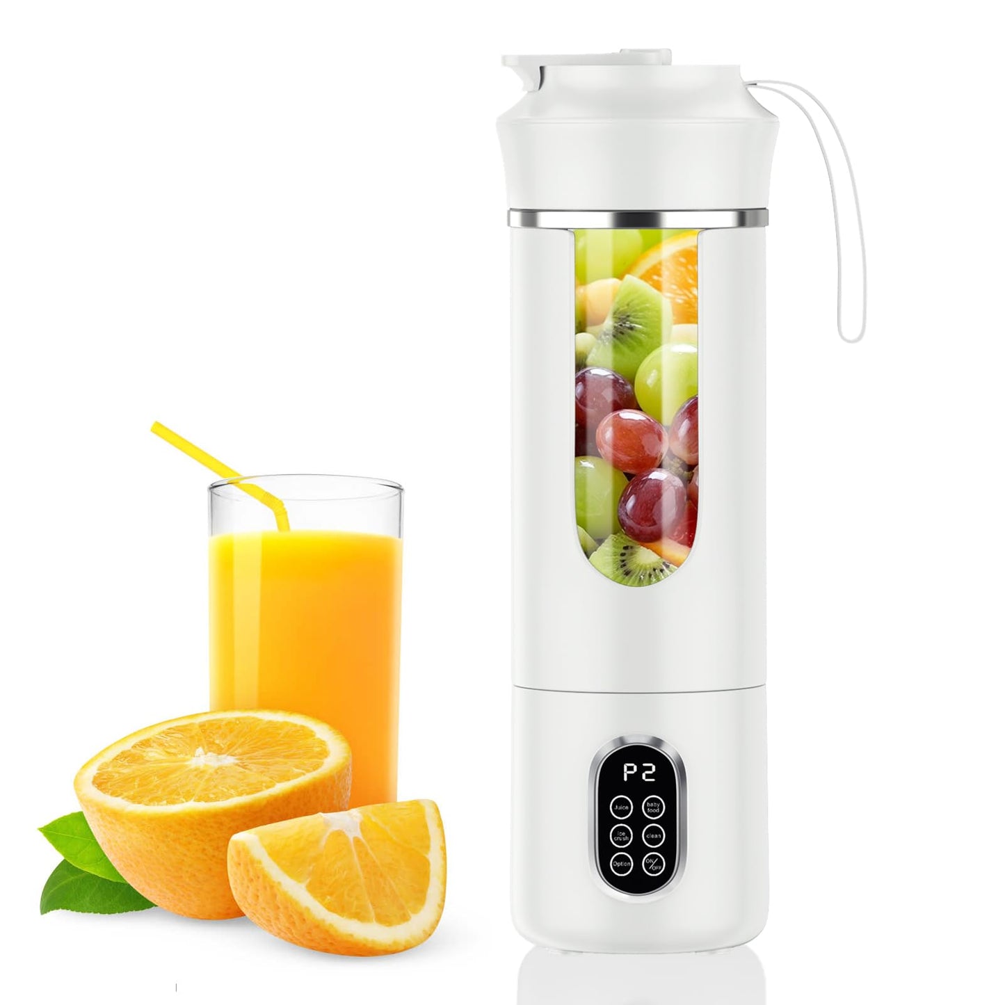 Portable Cordless Blender,Small Rechargeable Juicer,Mini Personal Blender for Smoothies and Shakes,With Automatic Cleaning Function,On The Go and Easy To Use