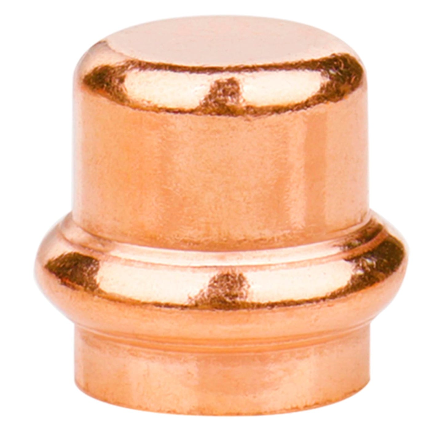 WHK 8 Pack 3/4 Inch Press Propress Copper End Cap Press Pro Press 3/4" Cooper End Plug Press Fittings Copper Pipe End Cap(Lead-Free)