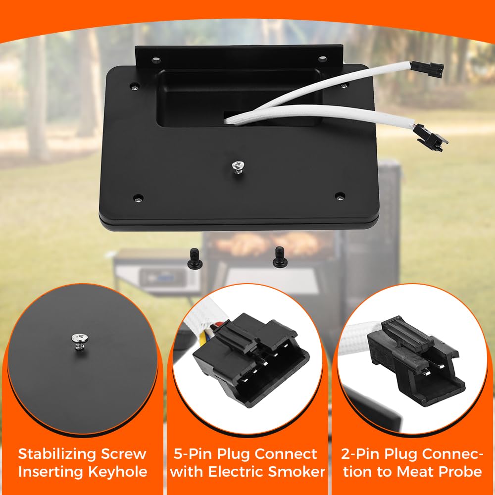 TEENGSE 9907100008 Smoker Thermostat Digital Control Panel Kit, Compatible with Masterbuilt 20071914/20071814/20070511 Top Controller Panel Electric Smoker