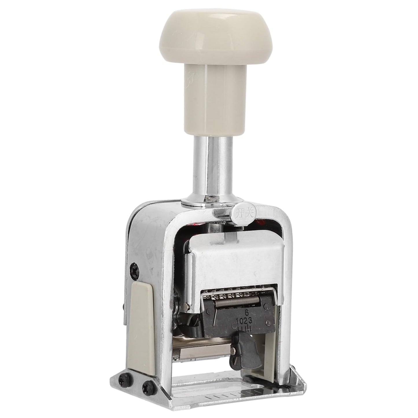 Coding Machine, Number Stamp, Automatic Numbering Machine, with 7-Digit Stamps and Automatic Code Skipping, for Consecutive Numbering, Duplicating with Digit Pen