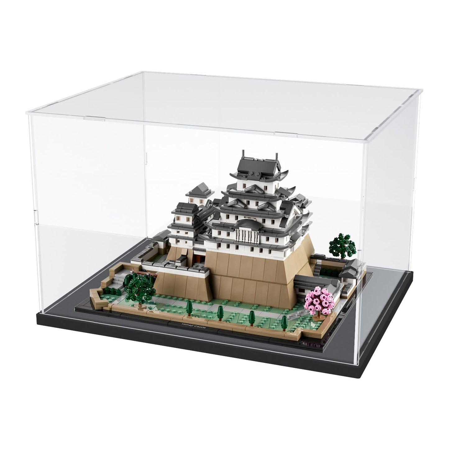 Choowin Acrylic Display Case for Lego Hogwarts Castle and Grounds 76419 for Lego Display Case Thickened Clear Display Case for Collectibles Assemble Dustproof Display Box(Black)