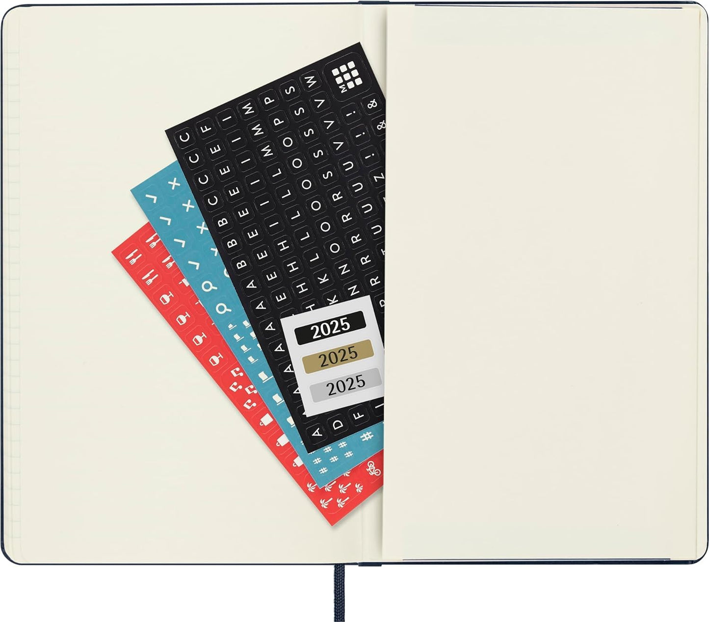 Moleskine Classic 12 Month 2025 Daily Planner, Hard Cover, Large (5" x 8.25"), Sapphire Blue, 400 pages