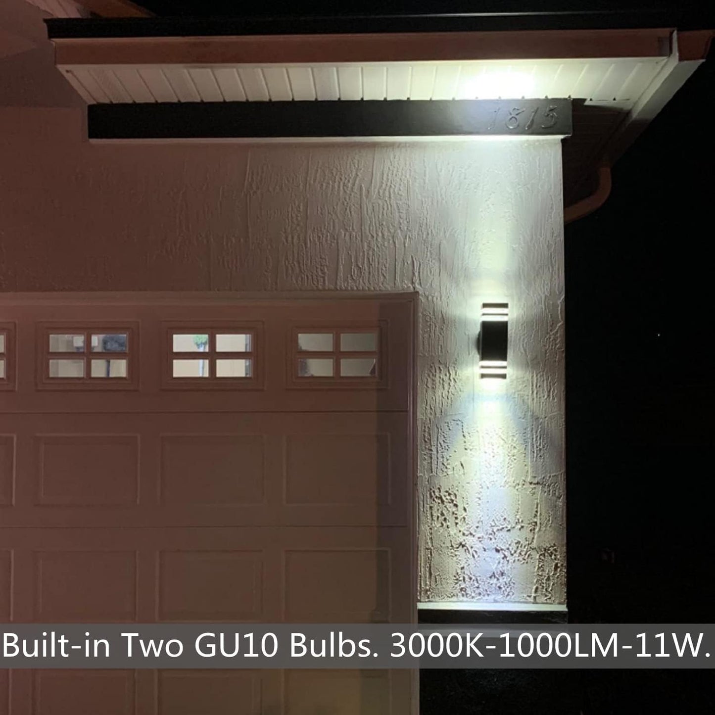 RETRELMP Outdoor Wall Lights, LED Square Modern Porch Lighting Fixtures, Black Exterior Up and Down Wall Mount Lights Front Porch Wall Sconce for Garage Garden Balcony 3 Pack…