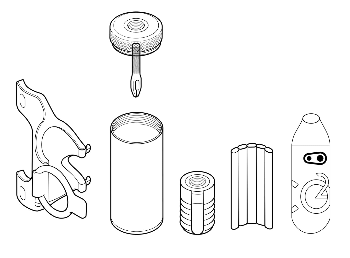 Crankbrothers Cigar Tool,Tire Plug Tool, Black, One Size