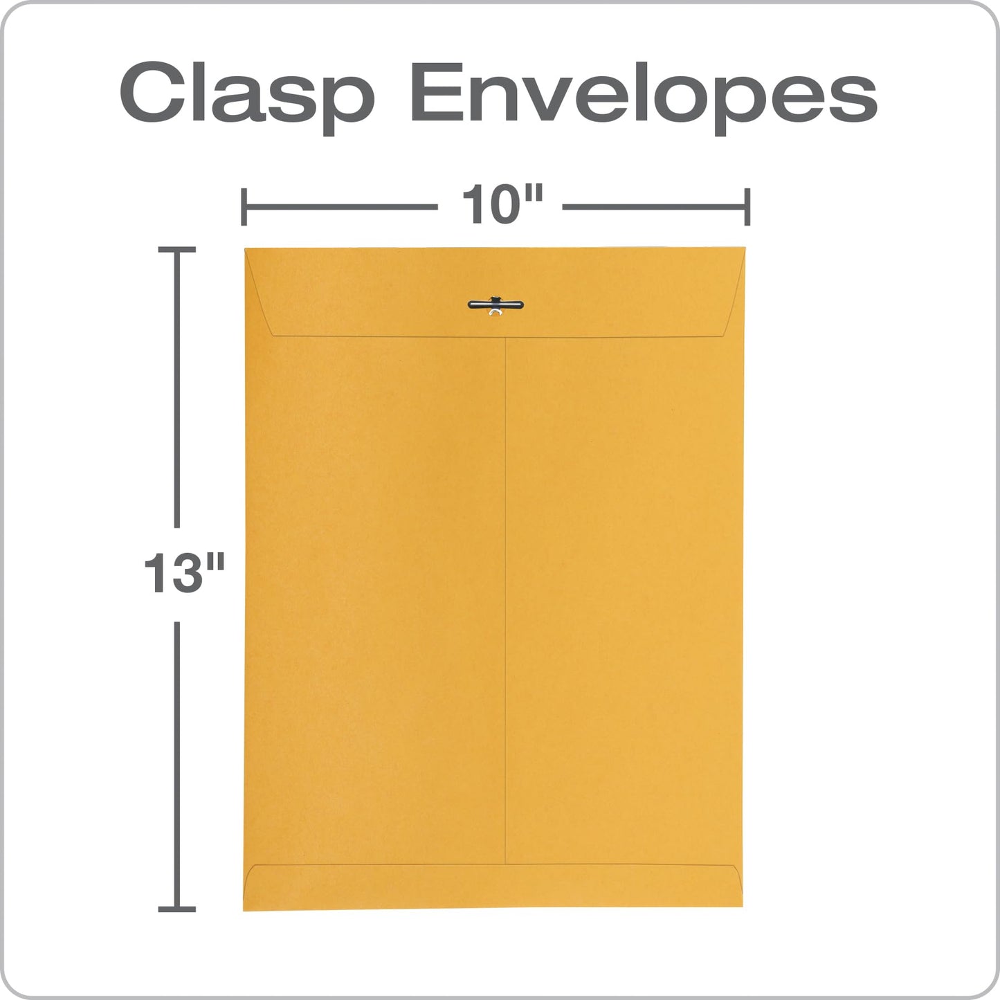 Quality Park Clasp Envelopes, 10x13, Box of 100 (37897)