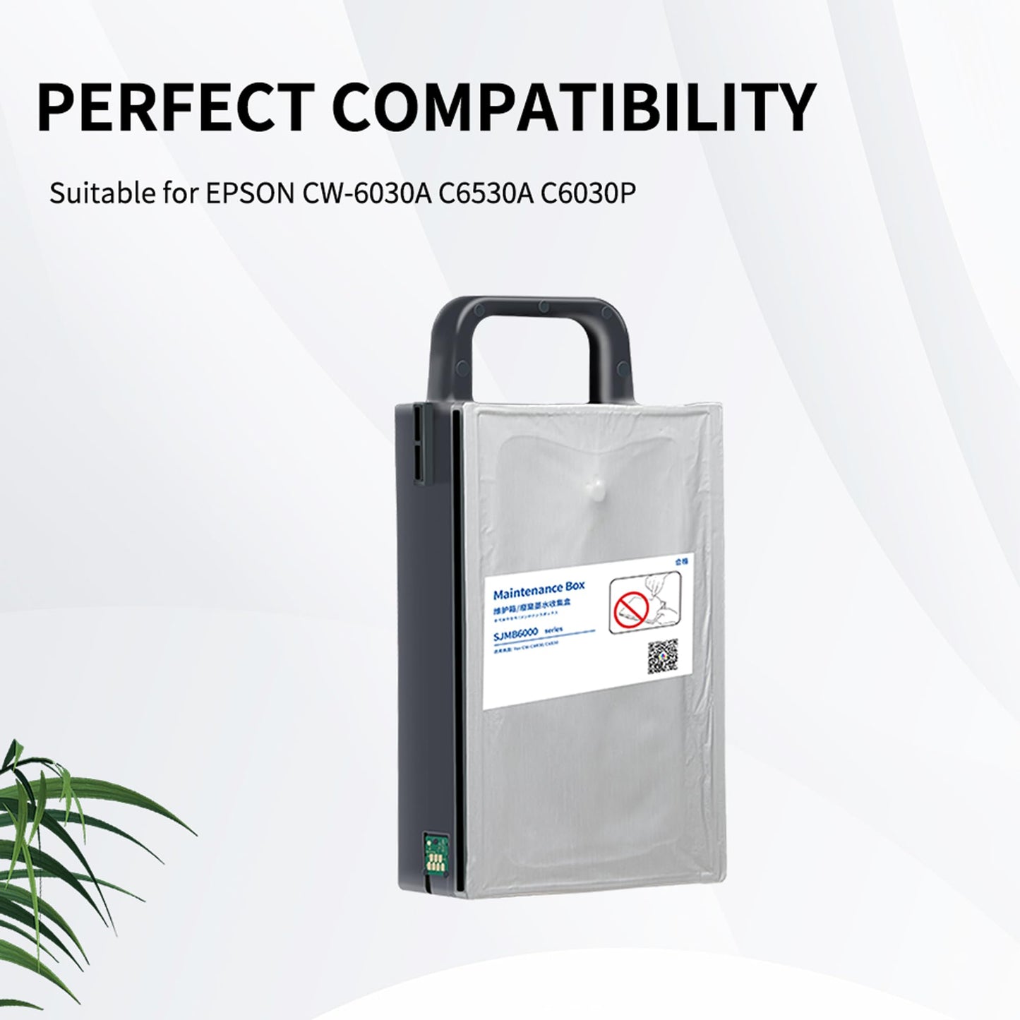 MS.R SJMB6000/6500 Maintenance Box Waste Ink Collector for Epson colorworks CW-C6000 C6500 C6030 C6050 C6000au C6000pu C6500au C6500pu Series C33S021501 Inkjet Lable Printer(1 Pack)