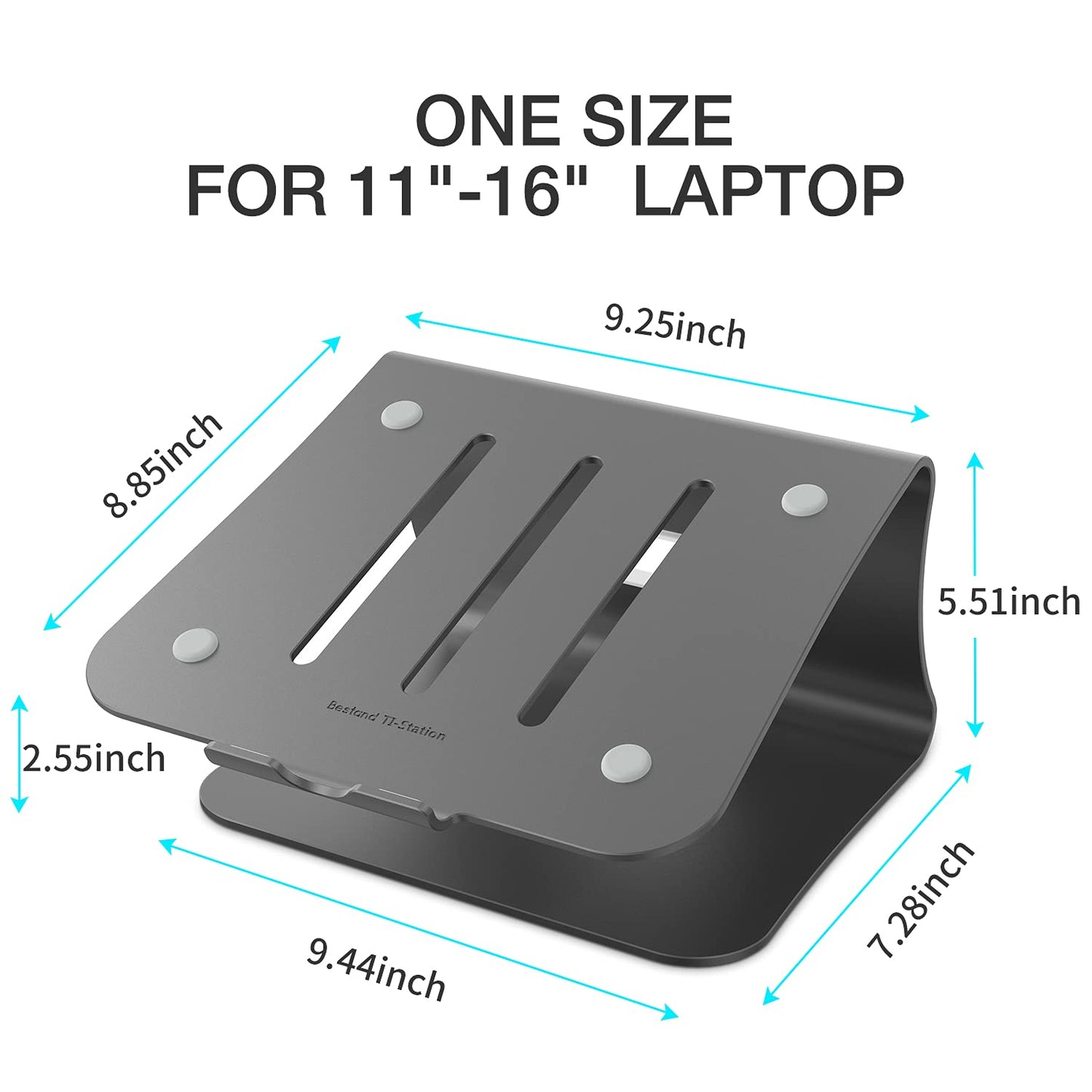 Bestand Laptop Stand Aluminum Cooling Computer Stand Holder for Apple MacBook Air Pro 11-16" Notebooks