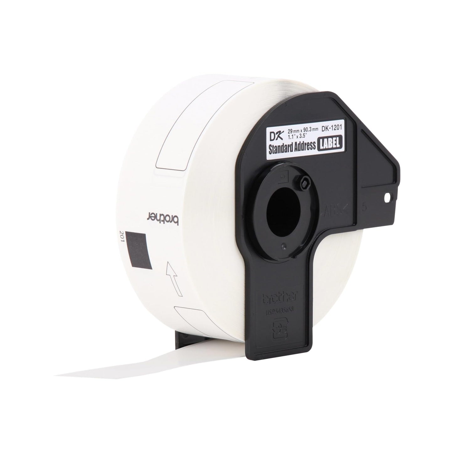 Brother Genuine DK-1201 Die-Cut Standard Address Labels Long Lasting Reliability, Die-Cut Standard Address Paper Labels, 1.14” x 3.5” Individual Label Size, 400 Labels per Roll, (3) Rolls per Box
