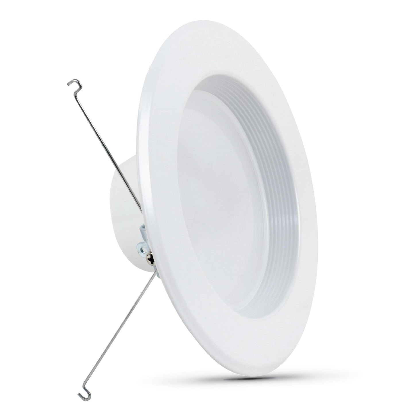 Feit Electric LEDR56B/927CA/MP/6 5/6 inch LED Recessed Downlight, Baffle Trim, Dimmable, 75W Equivalent 10.2W, 925 LM Retrofit kit, 5-6 in 75 Watt, 2700K Soft White, 6 Count