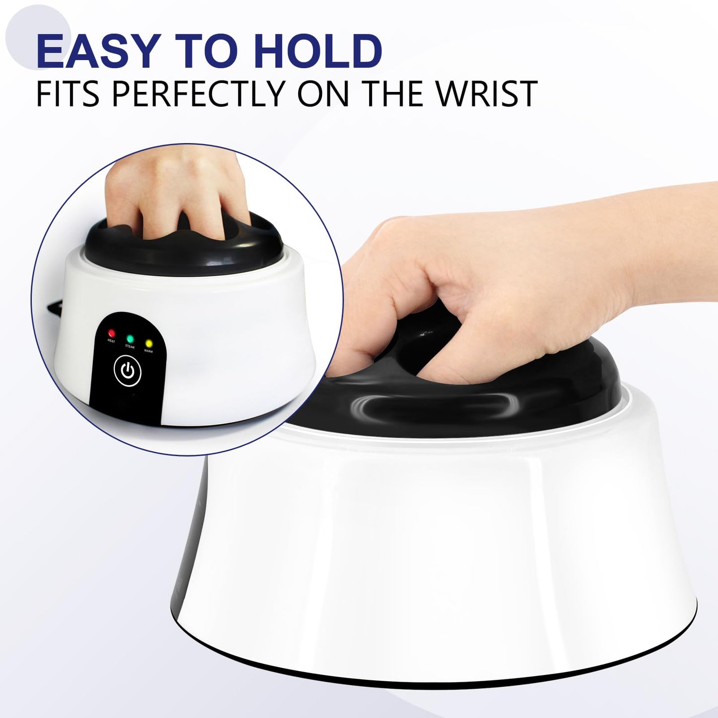 Nail Soaking Bowl Electric Soak off Bowl Manicure Nail Polish Remover Machine for Acrylic Nails Gel Polish Dip Powder, with Silver Cuticle Remover Nail Pusher, White