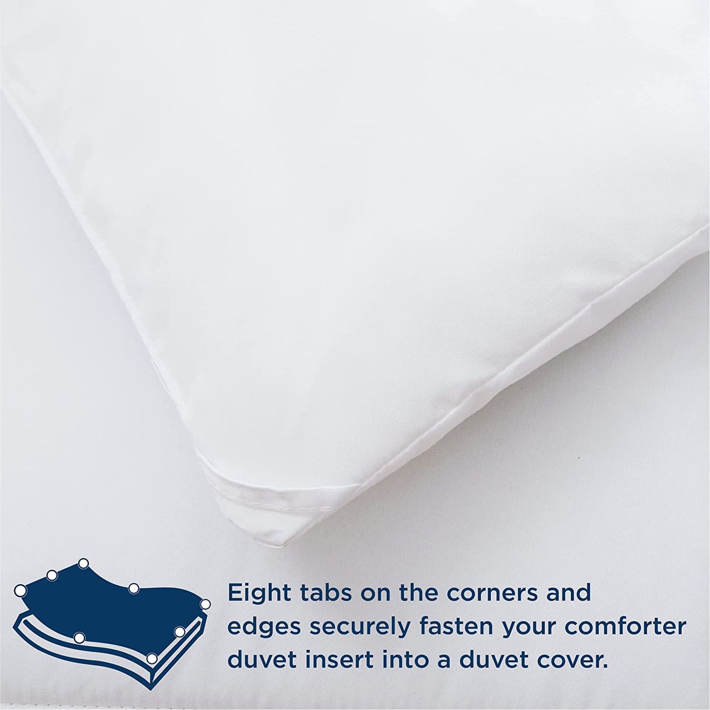 Comforter Queen Size Down Alternative Quilted Solid Comforter/Duvet Insert - Ultra Soft Hypoallergenic Bedding - Medium Warmth for All Seasons Queen Duvet Comforter - White