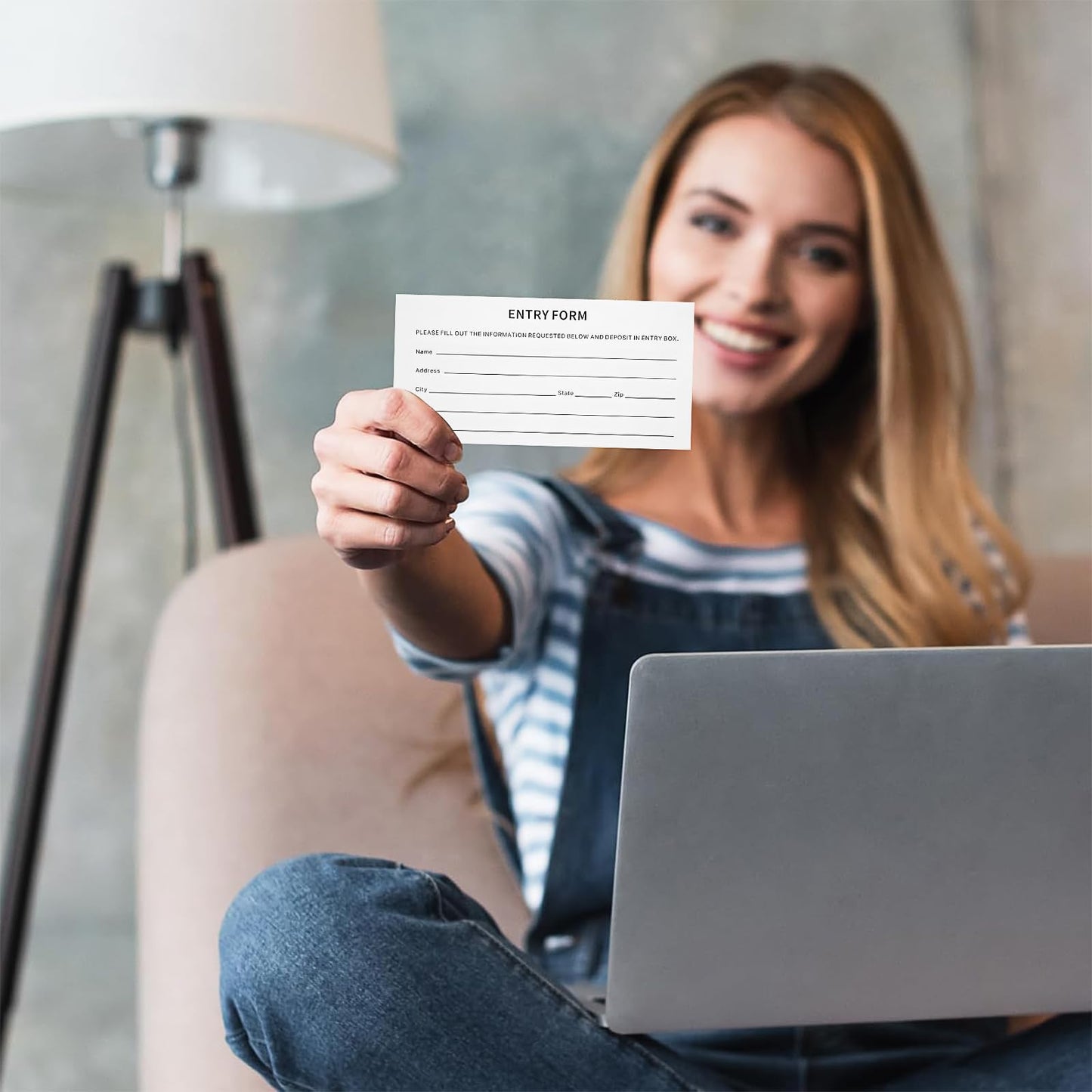 4000 Pcs Raffle Tickets Sheets, 5.12" x 2.95" Enter to Win Tickets Cards, Blank Entry Forms Enter Reward Tickets for Contests Auction School Events Network Marketing (White)
