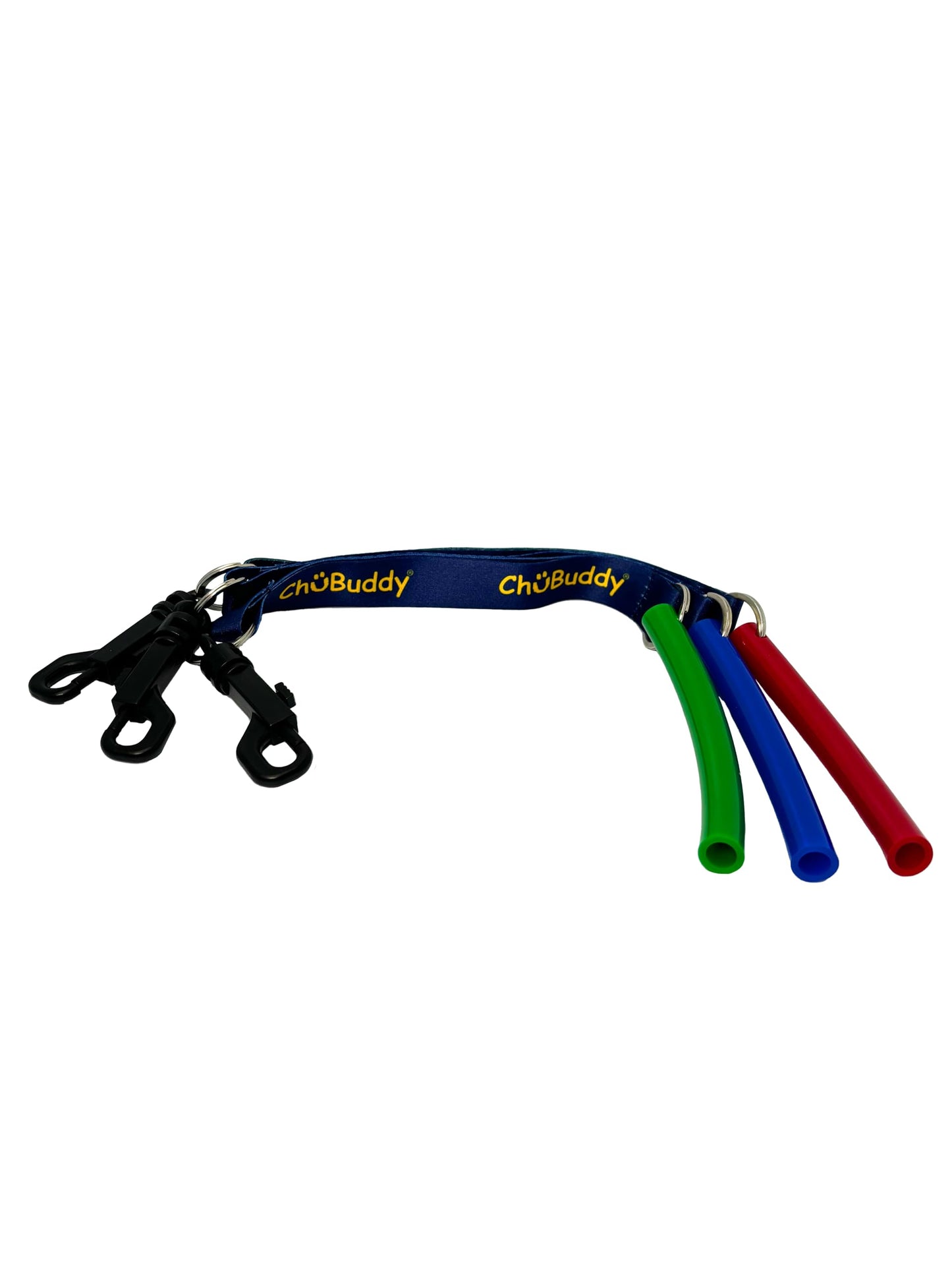 CHU-BUDDY chubuddy Strong Tubes 3 Pack Blue Green & Red - Clip on