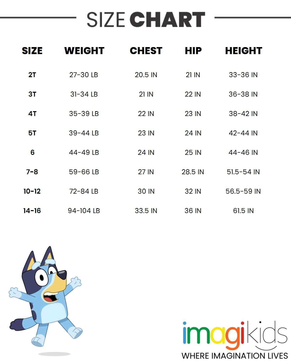 Bluey Toddler Boys Zip Up Cosplay Coverall Costume 3T