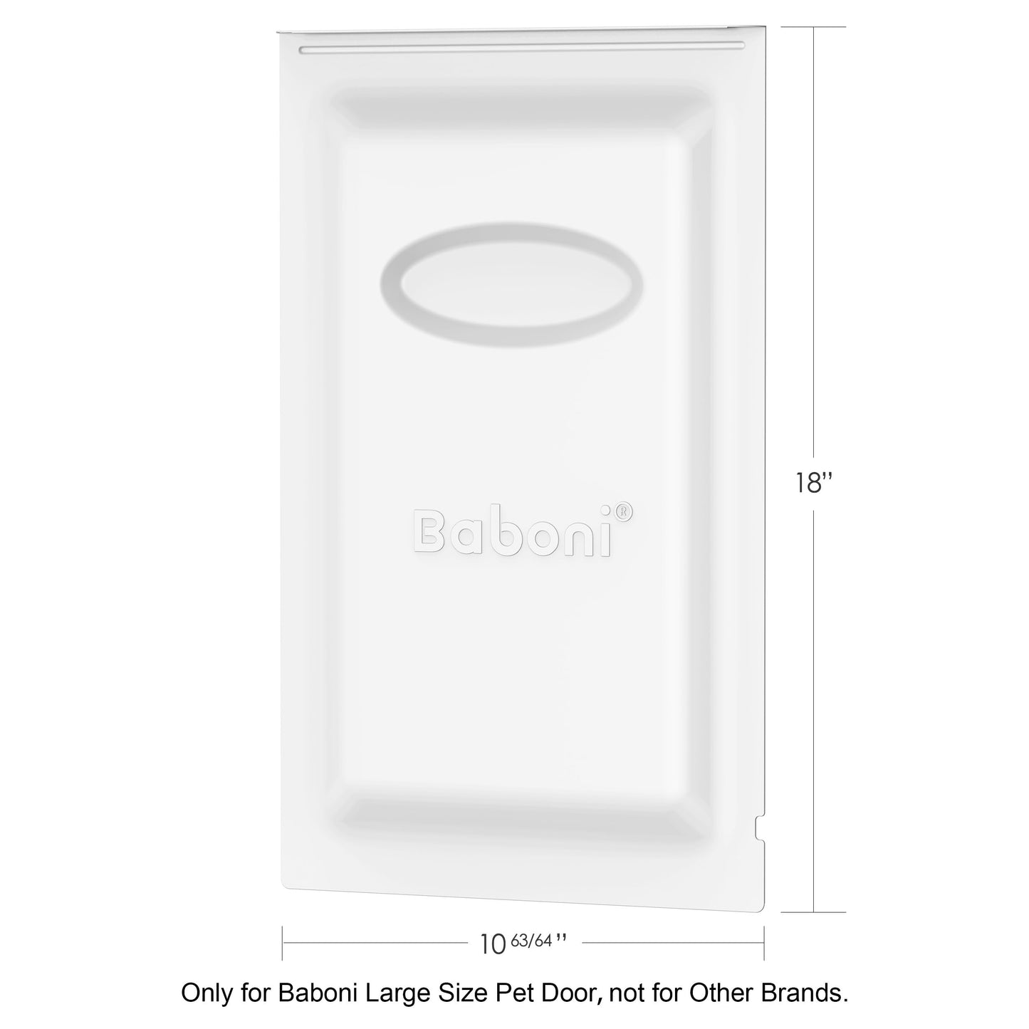 Baboni Metal Closing Panel Pet Door Cover (Large) - Only for Baboni Large Pet Door