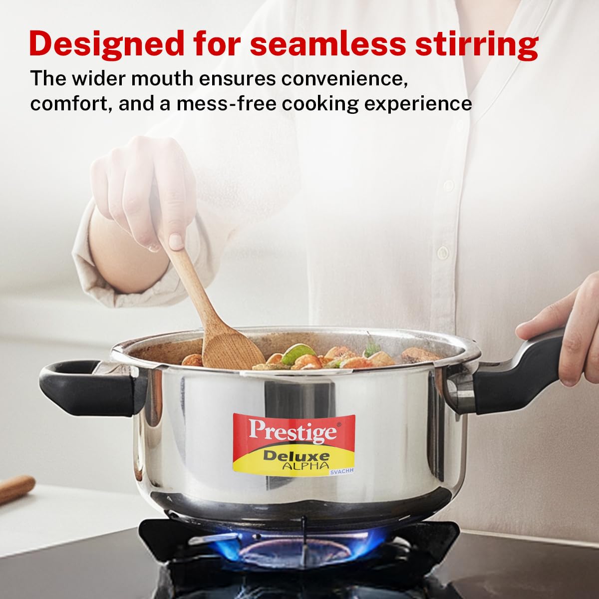 Prestige PRASV3 Pressure Cooker, Stainless steel, 3 Liter, Silver