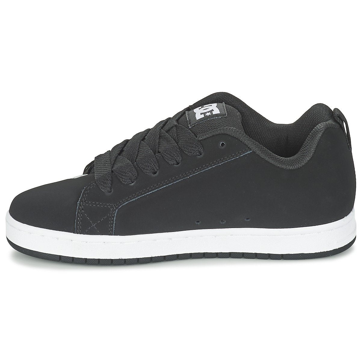 DC Men's Court Graffik Sneaker, Black, 11 M US