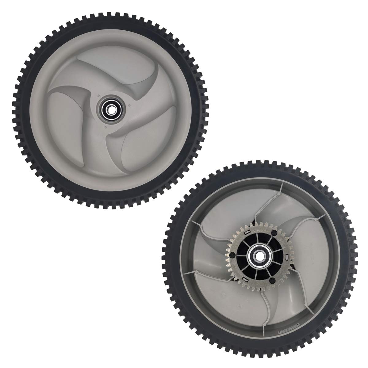 2 Pack 11" x 2" Rear Drive Wheel for Husqvarna 585437304 1/2" Center Hole 1 3/4" Bore