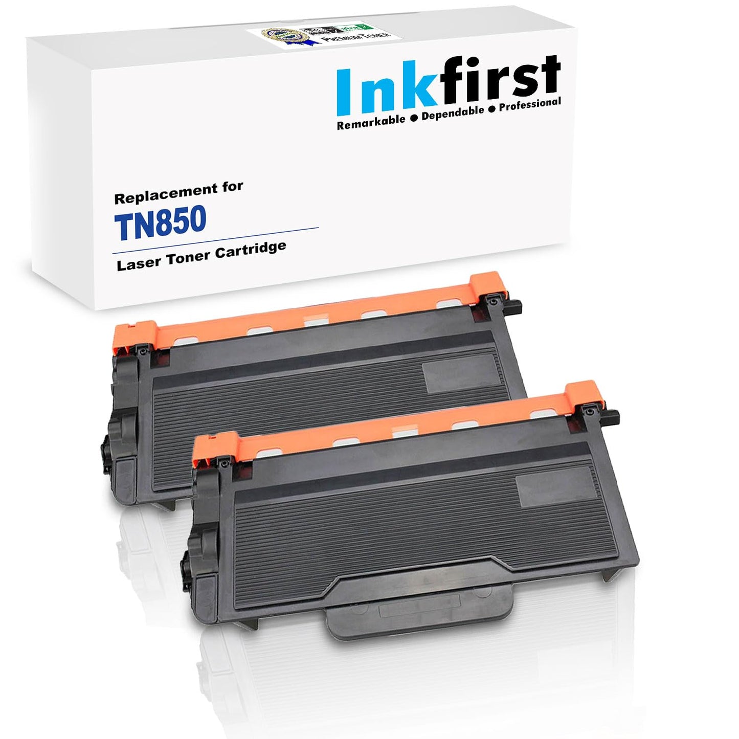 2 Inkfirst Black Toner Cartridges TN850 TN-850 Compatible Replacement for Brother MFC-L5700DW MFC-L5800DW MFC-L5850DW MFC-L5900DW MFC-L6700DW MFC-L6750DW MFC-L6800DW MFC-L6900DW DCP-L5500DN
