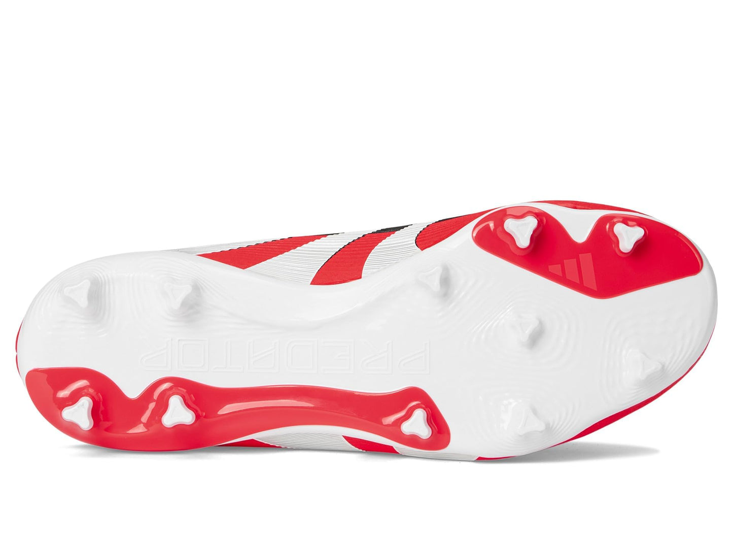 adidas Unisex-Kids League Predator Firm Ground/Multi Ground Soccer,Lucid Red/White/Black,6