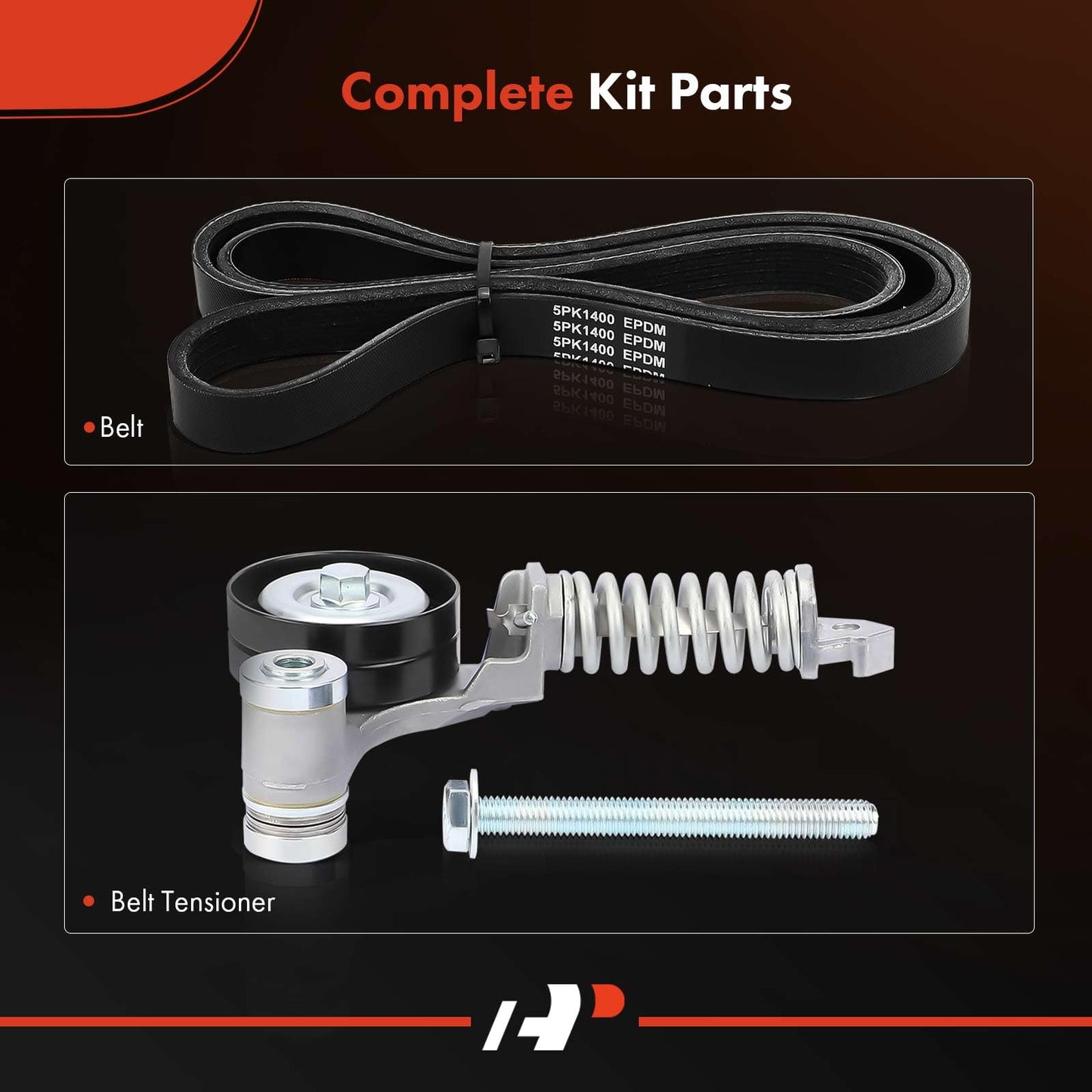 A-Premium Engine Serpentine Belt Drive Kit Compatible with Chevrolet Cruze 2012-2015, Cruze Limited 2016 - DOHC L4 1.4L