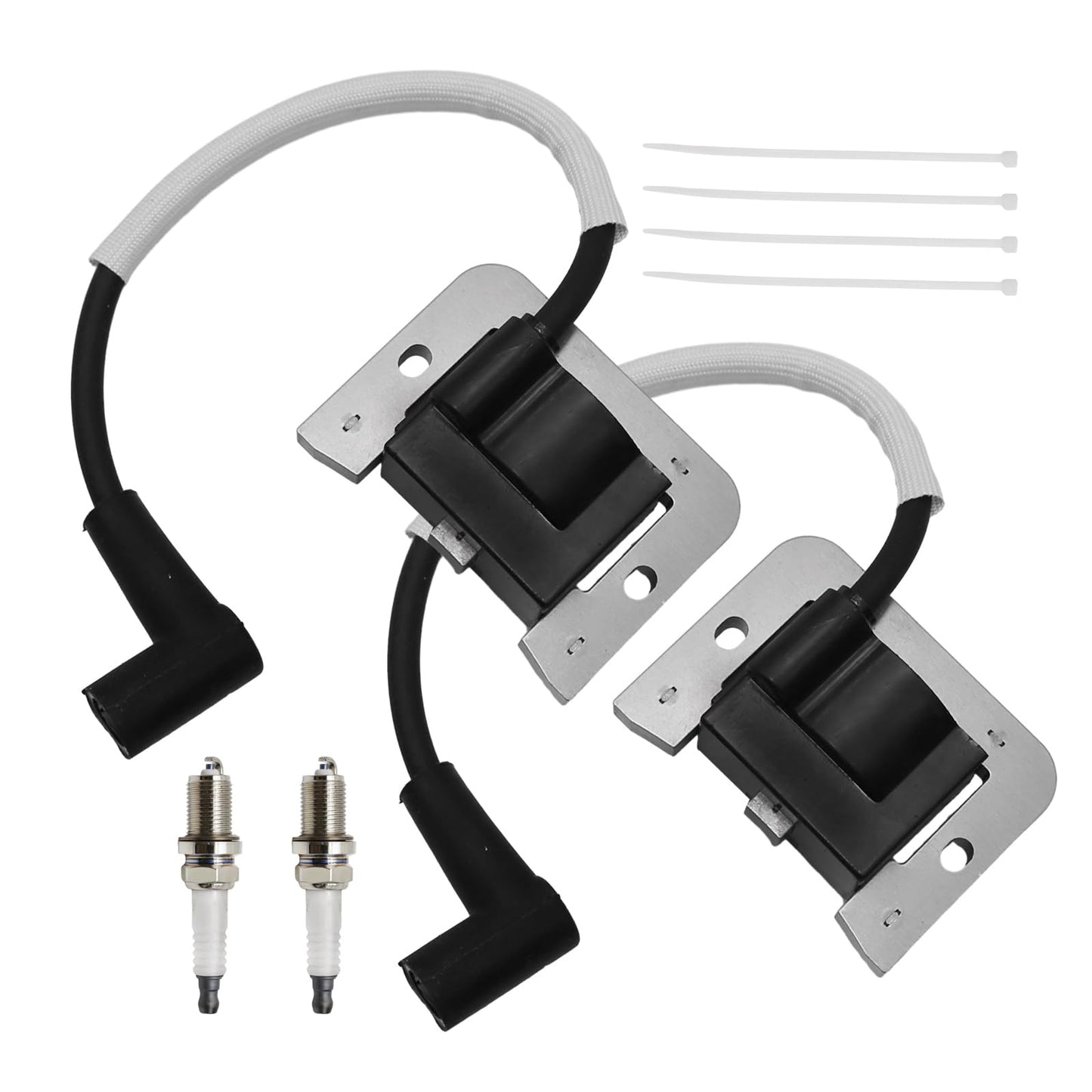 Anxingo 32-584-06-S Ignition Coil Module with Spark Plug Replacement for Kohler KT600 KT610 KT715 KT725 KT730 KT735 KT740 ZT710 ZT720 ZT730 Engines 3258406S