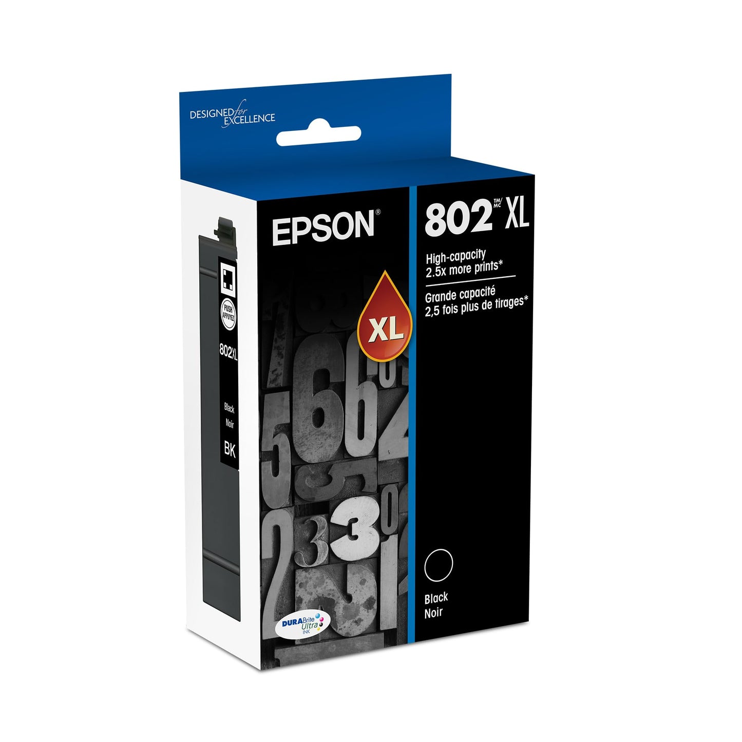 Epson T802XL120 DURABrite Ultra Black High Capacity Cartridge Ink