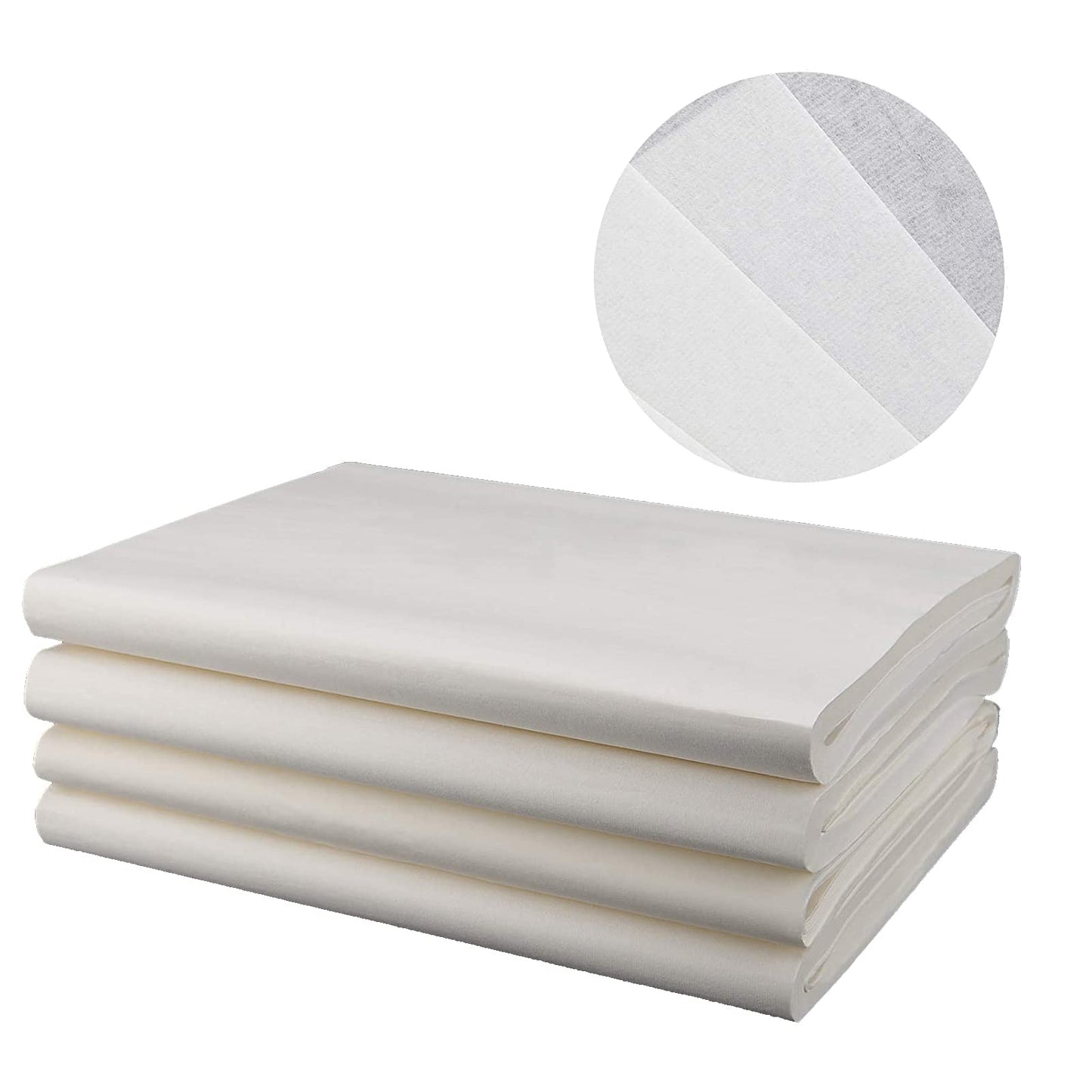 400 Sheets 13.6 x 27.2 Inch Xuan Rice Paper for Chinese Japanese Calligraphy, Half-raw Half-ripe Sumi Ink Drawing Rice Pape Without Grids for Chinese Japanese Character Writing